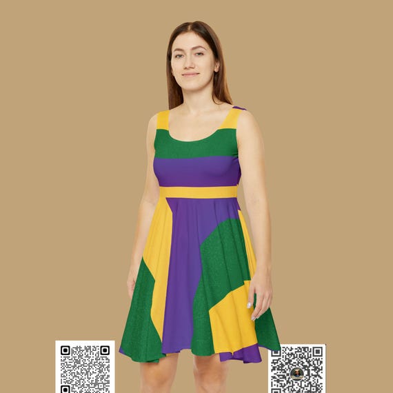 slim fit dress slacks Mardi Gras Fleur-de-Lis Sequin Dress