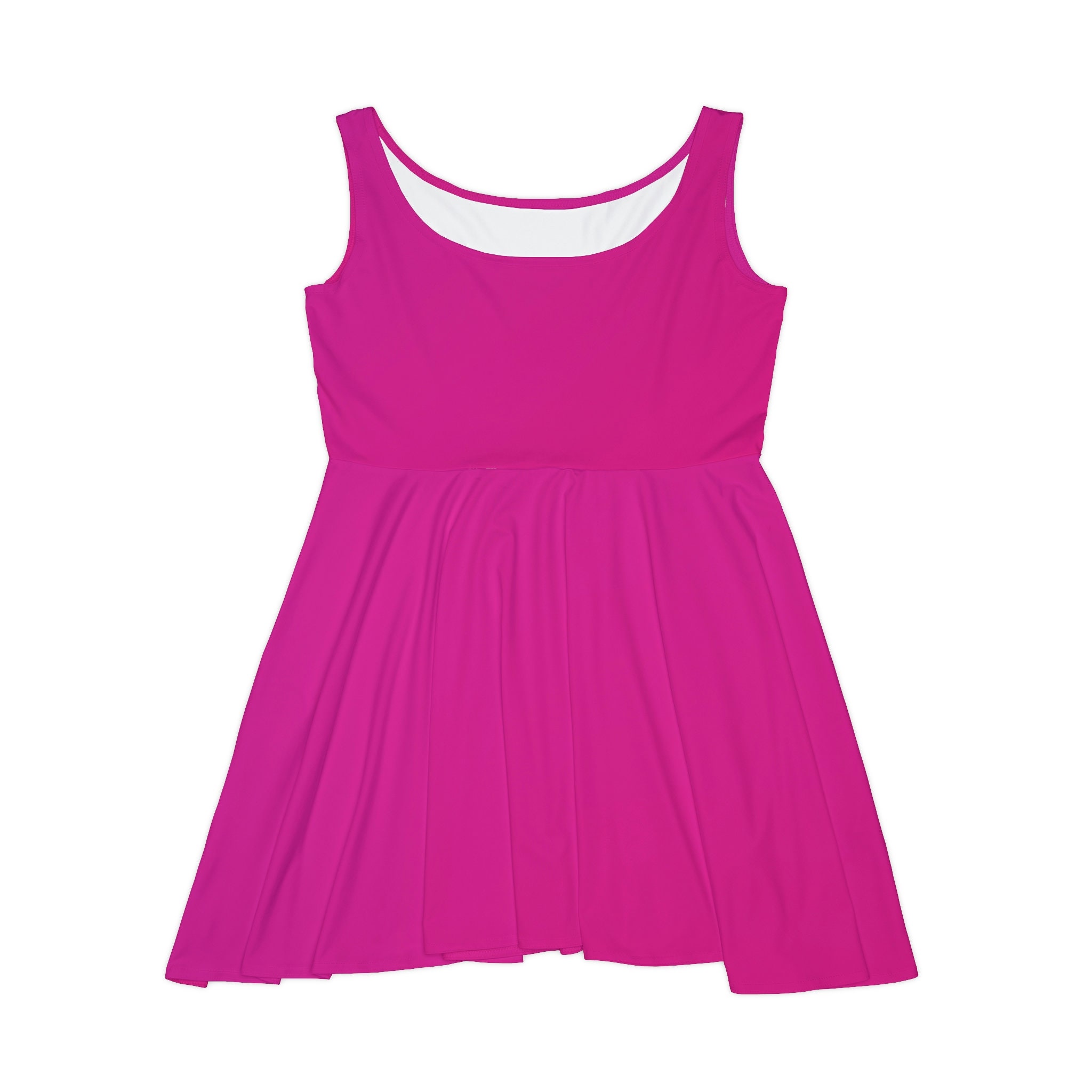 Women's Polyester Spandex Skater Dress: Custom All-Over Print