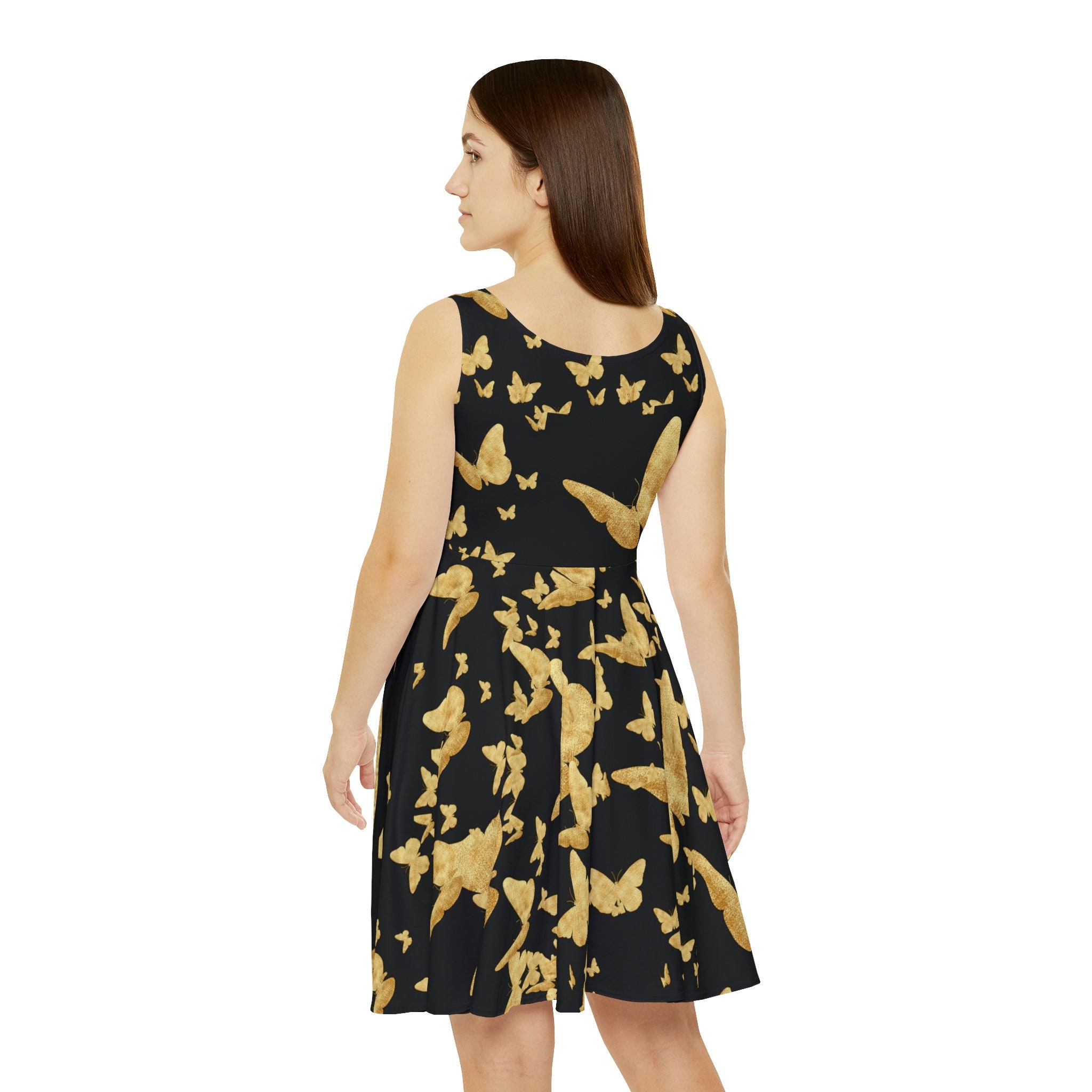 polyester skater dress Plus Size - Collared Mini Skater Dress