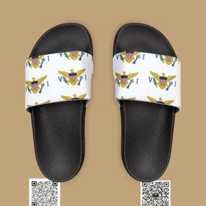 Virgin Islands Sandals for Women, Summer Slide Sandals, Beach Footwear