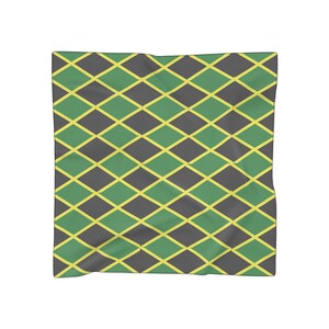 Jamaica Flag Scarf: Poly Chiffon Sheer Scarf