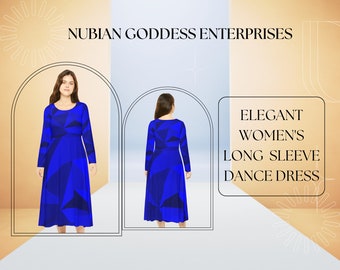 Zauberhaftes Langarm Tanzkleid