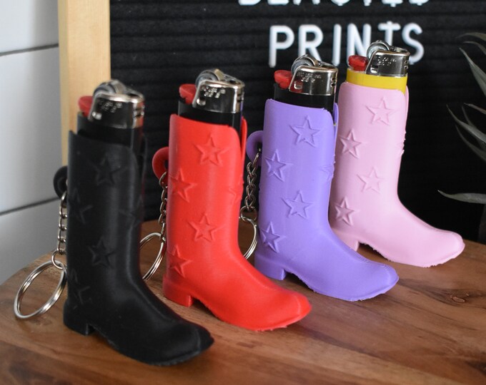 Vintage cowboy Boot Lighter Case From the 90s. NEW, Stylish Men's