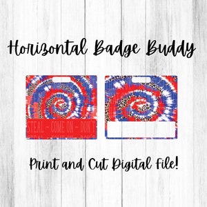 Fourth of July Badge Buddy Digital Print and Cut File