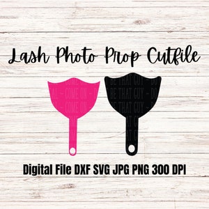 Lash Tech Photo Prop Digital Cut File for Laser.