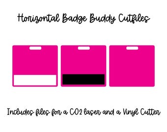Horizontale Abzeichen Buddy SVG-Schnitt-Datei für Vinyl und Laser Cutter