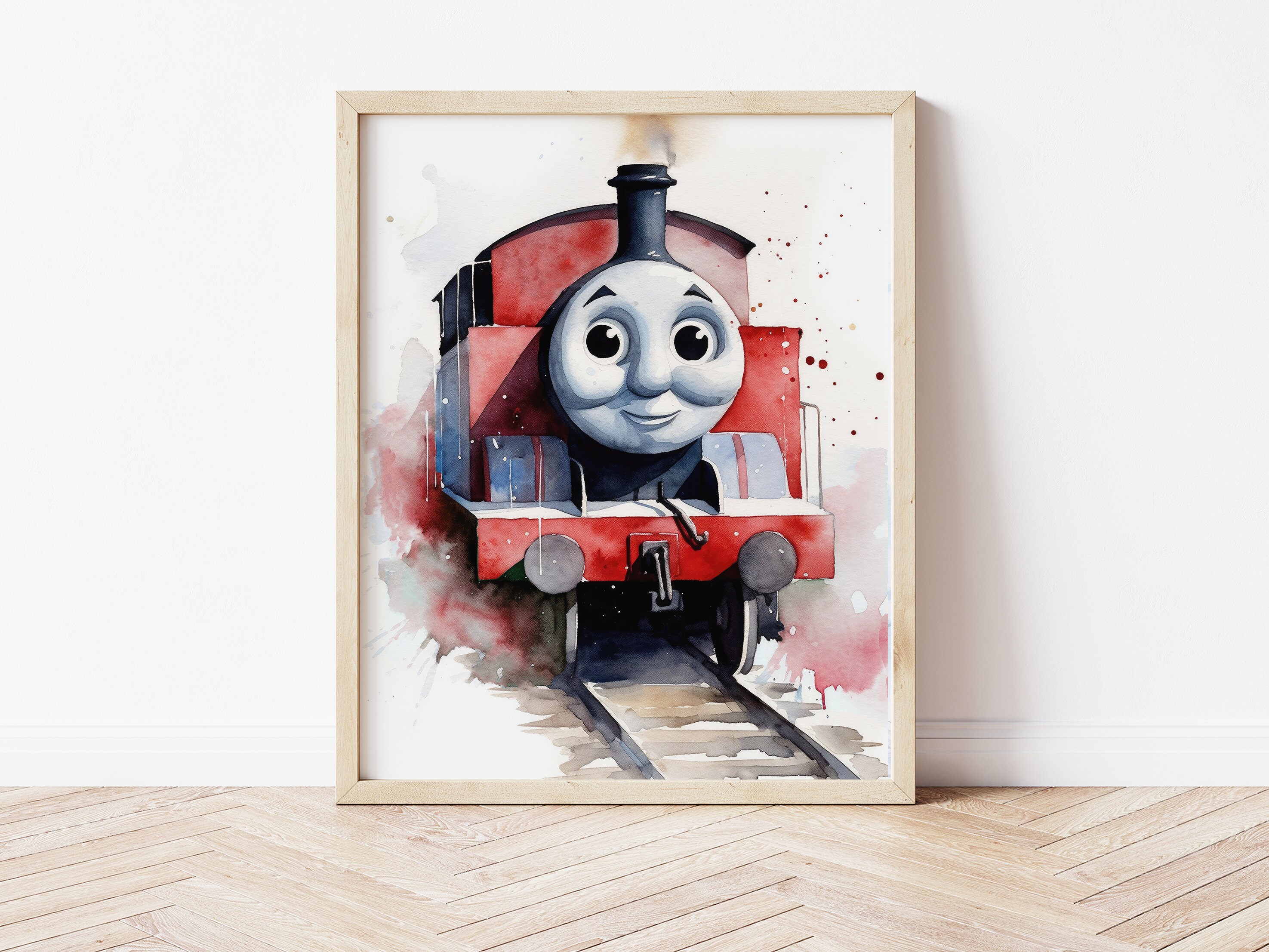 Thomas and Friends Watercolor Art Print Train Wall Art Thomas and ...