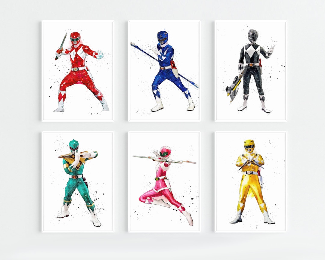 Printable Power Rangers Prints Power Rangers Wall Art Power Rangers