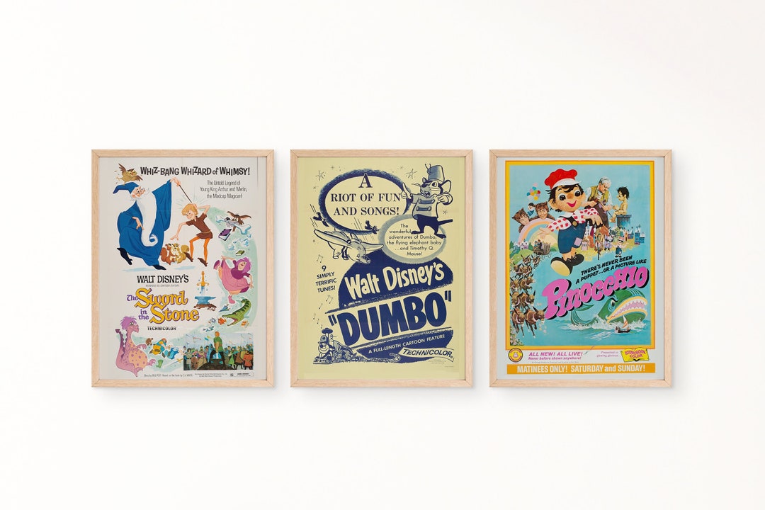 Printable Vintage Disney Poster Disneyland Party Decoration - Etsy