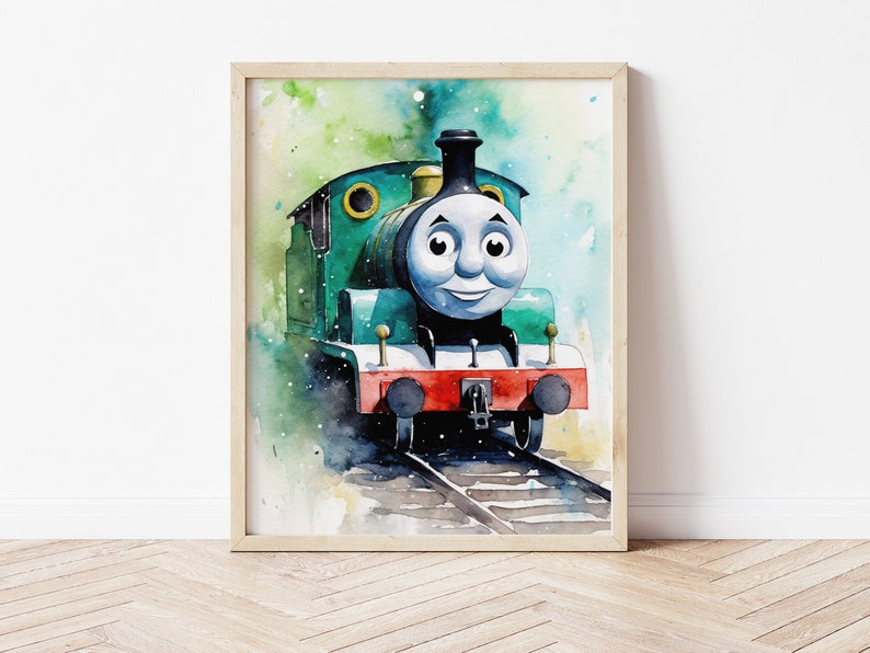 Thomas the Tank Wall Art for Little Boy's Room Thomas and Friends Wall ...