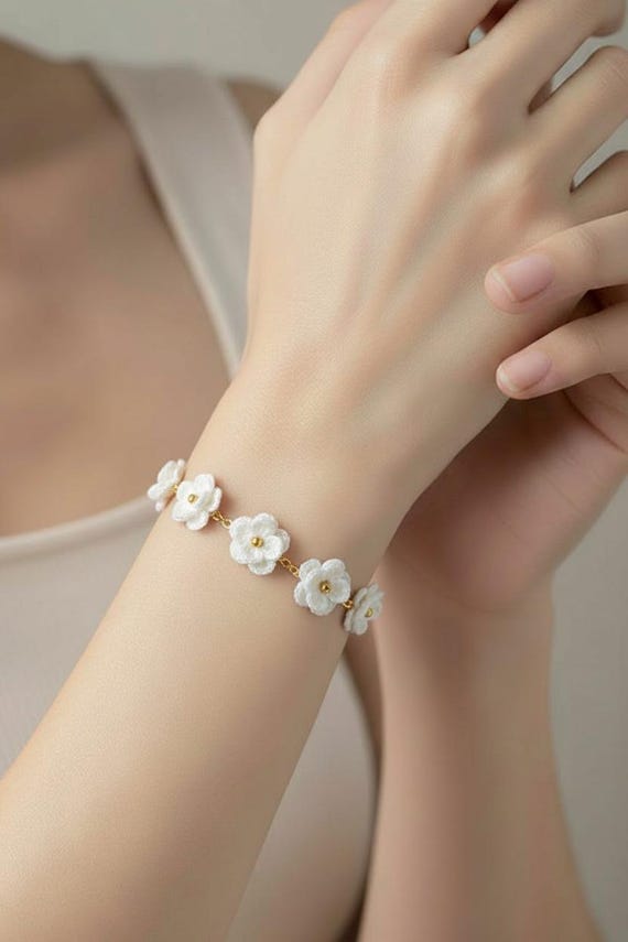 Kaoru レースフラワーブレスレット lace flower bracelet KAORU SHOP