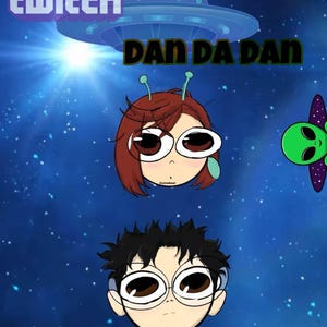 Momo & Okarun Emotes, Momo Twitch Emotes pack, Okarun Twitch Emotes pack
