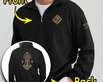Expedition 33 Embroidered Sweatshirt, Clair Obscur Hoodie, Sci-Fi Gamer Gift, Space Adventure Video Game Shirt.
