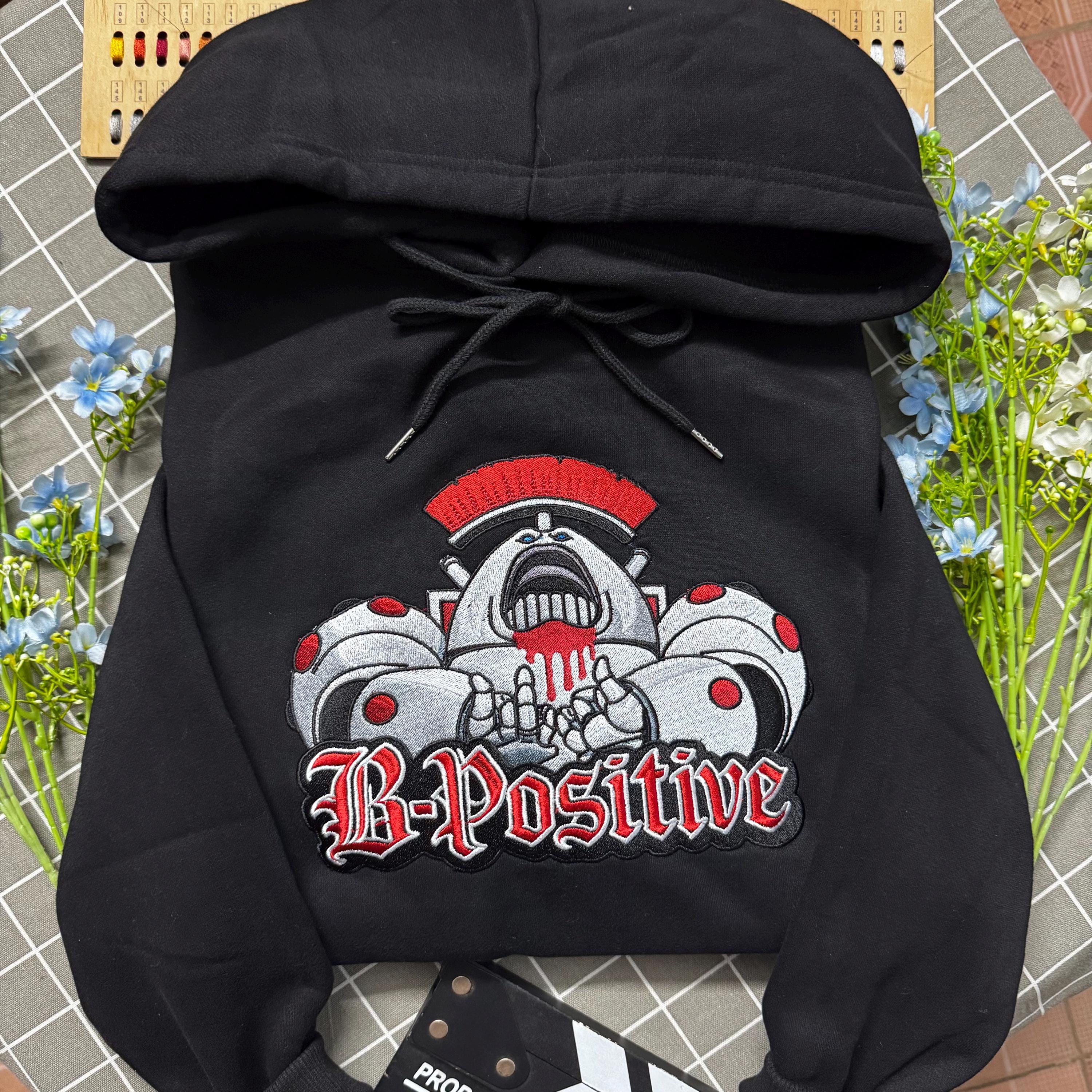 闇*)様 [EXCELLENT CONDITION] Top SAR Munik Embroidered B-positive Spaceking Sweatshirt, Parody Grimdark