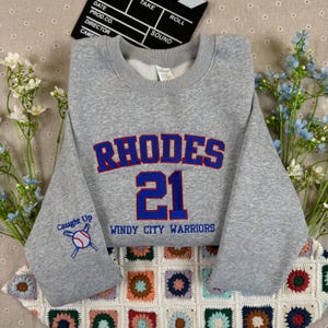 Windy City Warriors Embroidered Sweatshirt, Rhodes 21 Hockey Romance Hoodie, Bookish Gift for Fans of Liz Tomforde.