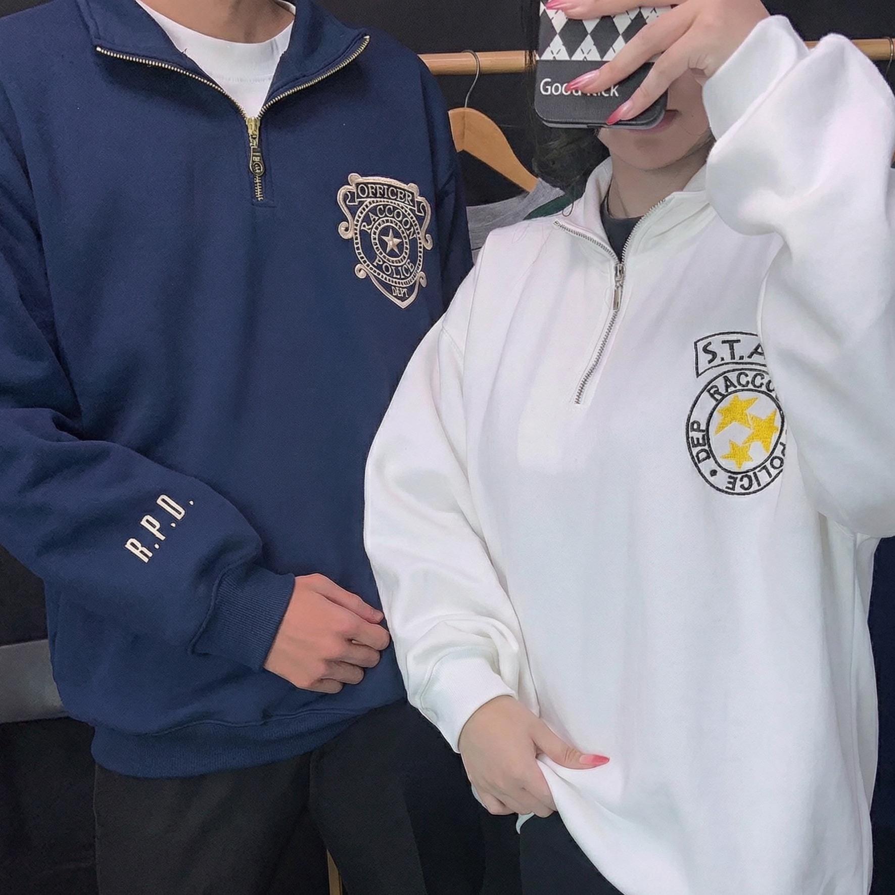 Resident Evil STARS RPD Quarter Zip, Embroidered Raccoon City Police ...