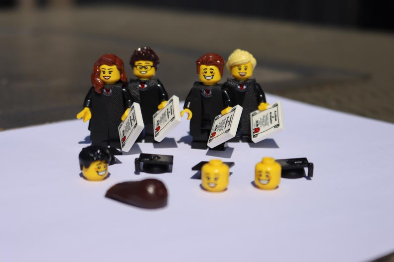 Personalized Graduate Made With LEGO® Brick & Minifigure Student ...
