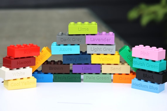 Personalised Engraved LEGO Brick Made Using 100 Brand New LEGO
