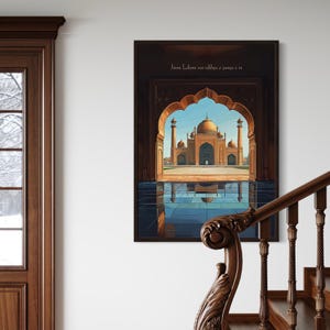 Lahore Pakistani Print | Desi Art | Punjabi Urdu | Badshahi Mosque Masjid | Gift
