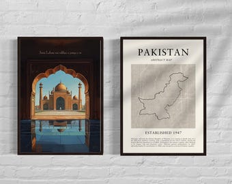 Pakistan Prints | Lahore Desi Quote print | Urdu Quote | Pakistani Desi Punjabi Lahore Gift