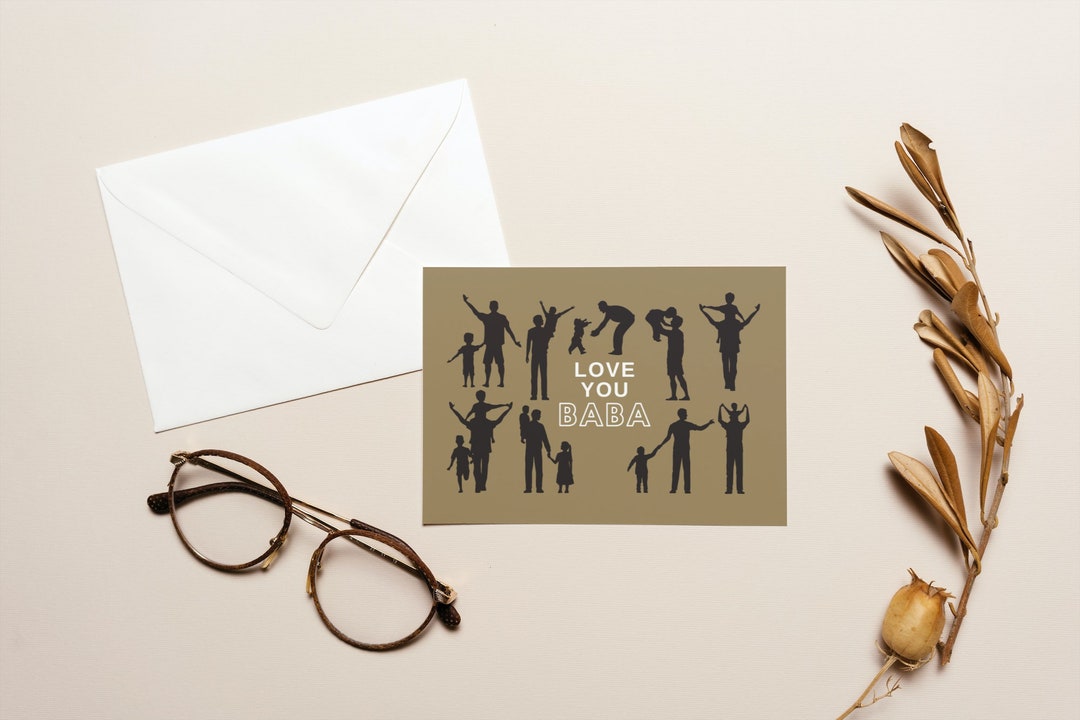 Baba Father’s Day Card | Fun Hindi Punjabi Urdu Card | Desi Card ...