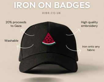 Palestine Iron on Badges | Free Palestine Badge | Palestine Gaza Embroidery Gift Badge |