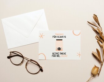 Dada Father’s Day Card | Fun Hindi Punjabi Urdu Card | Desi Card | Pakistan Fathers Day Card | Personalisable with Envelope