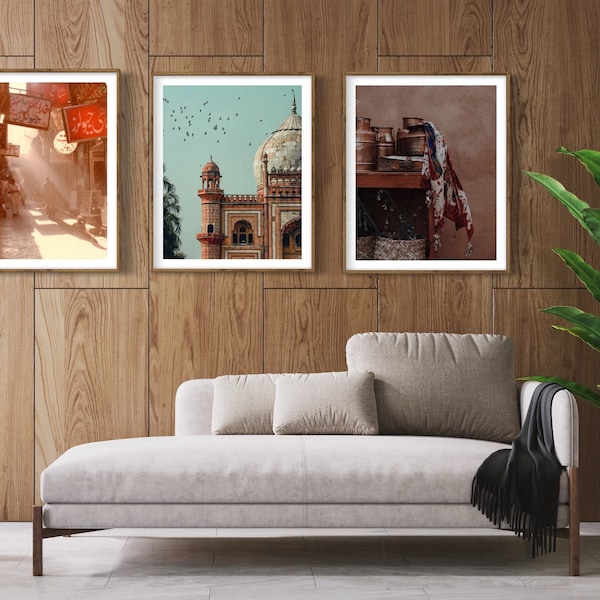 Pakistan Set of 3 prints | Modern Art | Living room Bedroom | Wall Art | Urdu Desi | Islamic Wall Art | Home decor Gift