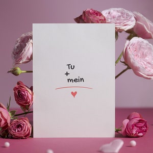 Tu Aur Mein Card | Fun Love Romantisch Hindi Punjabi Urdu Card | Desi Card | Pakistan Valentines Card | Romantische kaart | met envelop
