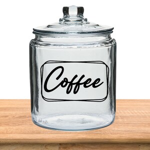  Tourdeus Coffee Bean Container Airtight Coffee Storage  Containers Pop Up Coffee Canister High Borosilicate Glass Coffee Jar Air  Tight Containers for Coffee 300g 900ml*2 Gray: Home & Kitchen