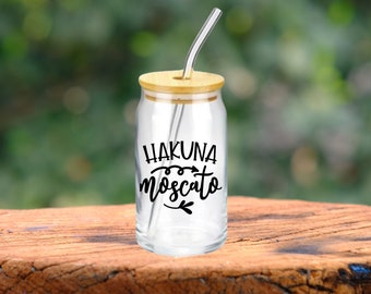 Glass, Cup, Tumbler, Wine, Hakuna, Moscato, Lover, Cheers, Drink, Gift, Vacation, Relax, Birthday, Housewarming