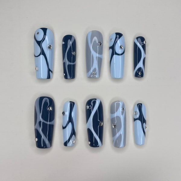 Hand Painted Nails - Etsy