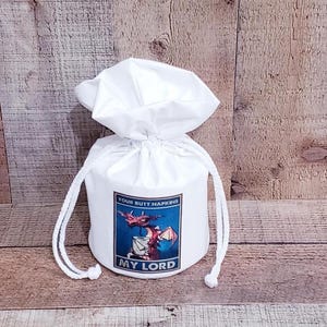Humorous Decor, White Spare Tissue Roll, Spare Tissue Cover, Bathroom Decoration, Fabric Toilet Paper Holder, Toilet Paper Cover