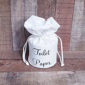 Toilet Paper Cover, White Spare Tissue Roll, Spare Tissue Cover, Bathroom Decoration, Fabric Toilet Paper Holder, Toilet Paper Cover