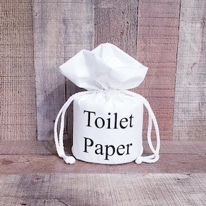 Toilet Paper Cover, White Spare Tissue Roll, Spare Tissue Cover, Bathroom Decoration, Fabric Toilet Paper Holder, Toilet Paper Cover