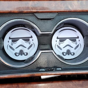 スターウォーズ、ストームトルーパー、車用コースター、ネオプレンコースター、車用アクセサリー、車用装飾品、コースター、カップホルダーコースター、ゴム製コースター、コースターセット
