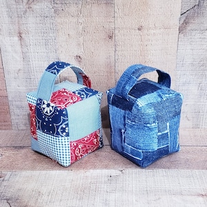 Blue Door Stoppers, Decorative Door stopper, Fabric Door Stopper,  Decorative Door Stopper, Filled Door Stopper, Indoor Door Stoppers