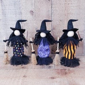Mini Witch Dolls,Tiered Tray Decor,Autumn Decor,Halloween Decor,Coffee Bar Decor,Witch Decor,Halloween Shelf Decor, Farmhouse Witch