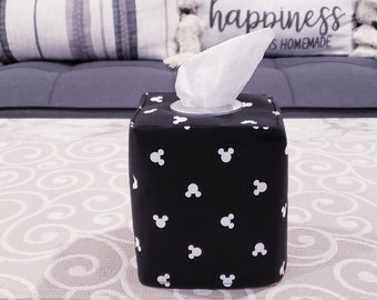 Mickey Mouse Tissue Box Cover,  Cover, Mickey Mouse Decor, Fabric Tissue Cover, Nursery Decor