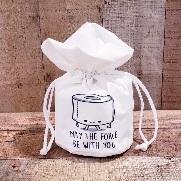 Humorous Decor, White Spare Tissue Roll, Bathroom Decoration, Fabric Toilet Paper Holder, Spare Toilet Paper Holder,Toilet Paper Cover