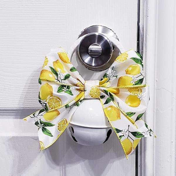 Spring Lemon Decor, Spring Decor, Door Knob Hanger, Spring Door Decor, Door Charm, Easter Decor, Spring Door Charm, Floral Door Hanger