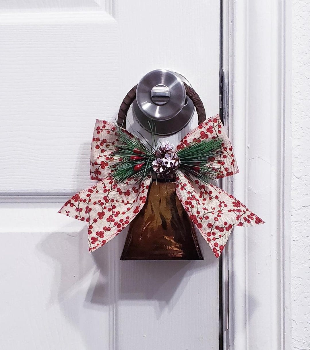 Christmas Door Decor,christmas Door Knob Hanger,door Decor,door Bell ...
