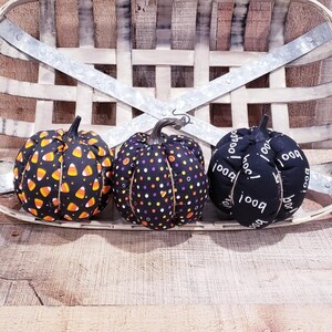 Halloween Pumpkin, Farmhouse Pumpkin, Fall Decoration, Handmade Pumpkin, Fabric Pumpkin, Fall Basket, Fall Tiered Tray Decor, Fall Decor