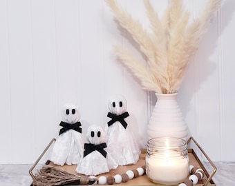 Ghost Family,Mini Ghost Decor, Ghost Tiered Tray,Ghost Coffee Bar Decor,Ghost Decor,Halloween Decor,Spooky Decor,Fall Decor,Fall Desk Decor