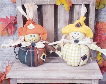 Mini Scarecrow,Tiered Tray Decor,Autumn Decor,Thanksgiving Decor,Coffee Bar Decor,Scarecrow Decor,Fall Shelf Decor, Farmhouse Scarecrow