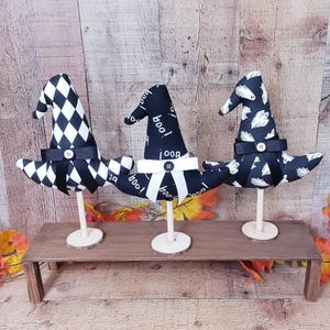 Primitive Witch Hat, Halloween Witch Hat,Farmhouse Witch Hat,Halloween Decor,Witch Hat Decor,Witch Tree,Tier Tray Witch Hat,Fabric Witch Hat