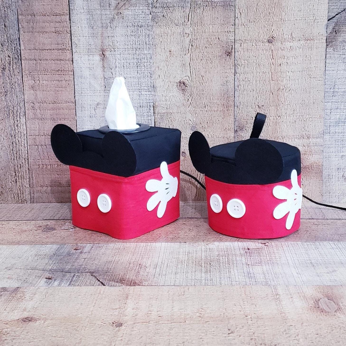 Mickey Mouse, Fabric Tissue Box Holder, Spare Toilet Paper Holder 