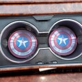 Captain America,Car Coasters,Coaster, Auto Decor, Cup Holder Coaster, Gift For Him,Car Cup Coaster,Car Accessories,Car Decor,Rubber Coasters
