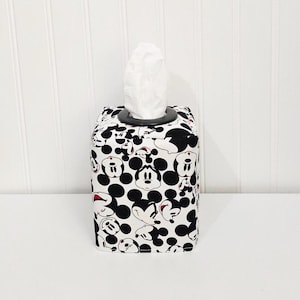 Mickey Mouse Decor Mickey Tissue Cover Fabric Tissue Box Cover Nursery Decor Mickey Theme Tissue Box Cover Tissue Box Holder