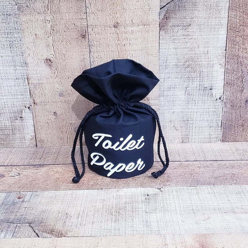 Toilet Paper Cover, Black Spare Tissue Roll, Spare Tissue Cover ...